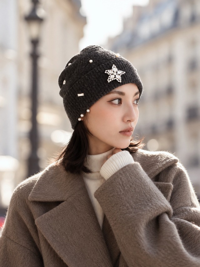 Bijou Wool Beanie Handcrafted Bijou Collection｜ウール100% ニット帽