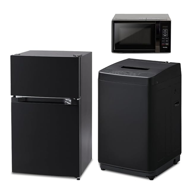 アイリスプラザ 1ドア 冷蔵庫 46L ブラック PRC-B051D-B 【公式