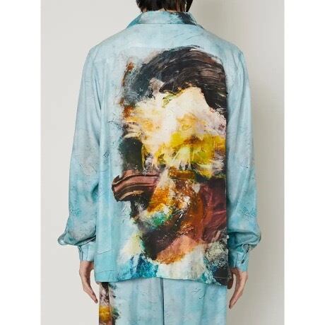TAAKK OIL PAINTING SHIRTS (SAX BLUE) TA23AW-SH029 | IAAAM ONLINE STORE TAAKK OIL PAINTING SHIRTS (SAX BLUE) TA23AW-SH029 | IAAAM ONLINE STORE