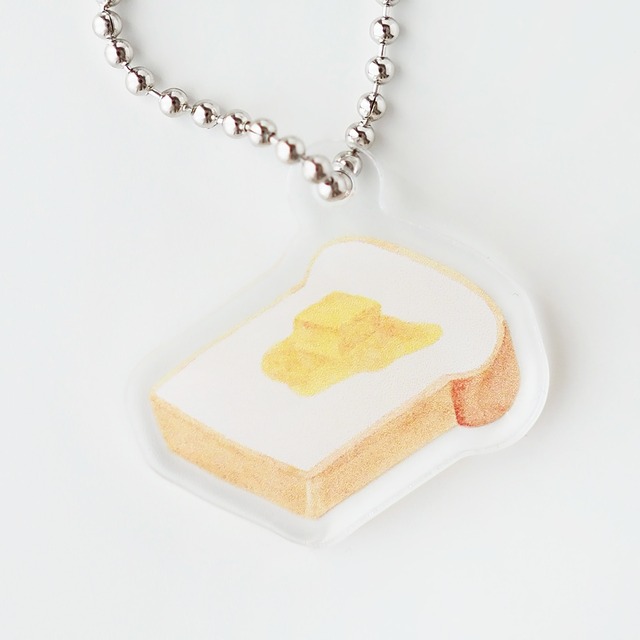 焼きたてトーストにバター｜アクリルチャーム