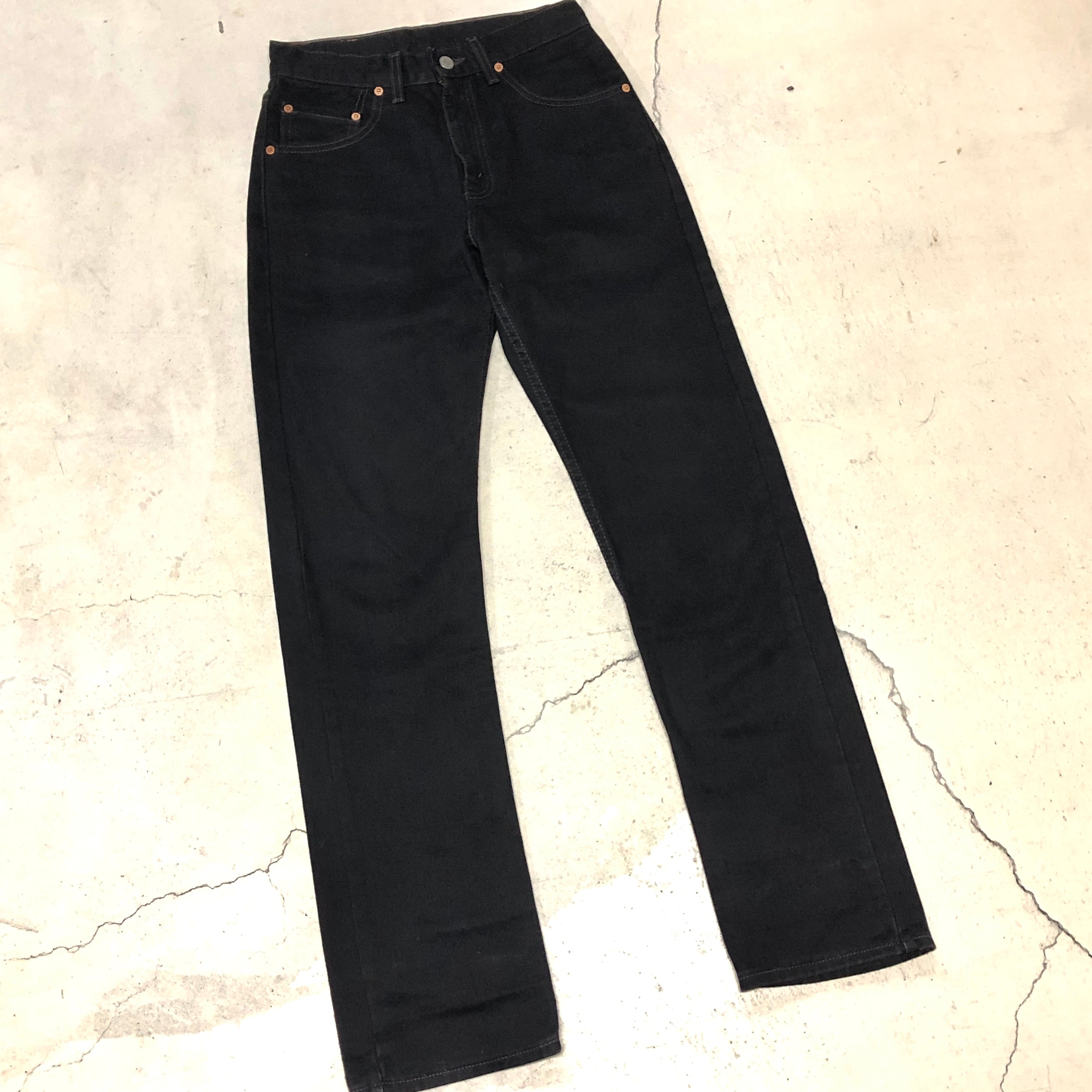 ⊕⊕ LEVI'S 505 後染めブラック USA W28 L32 | safarionline