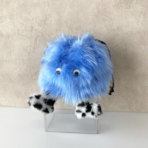 MONSTER 丸型巾着Bag / ﾗｲﾄﾌﾞﾙｰ【MOMA MONSTER】