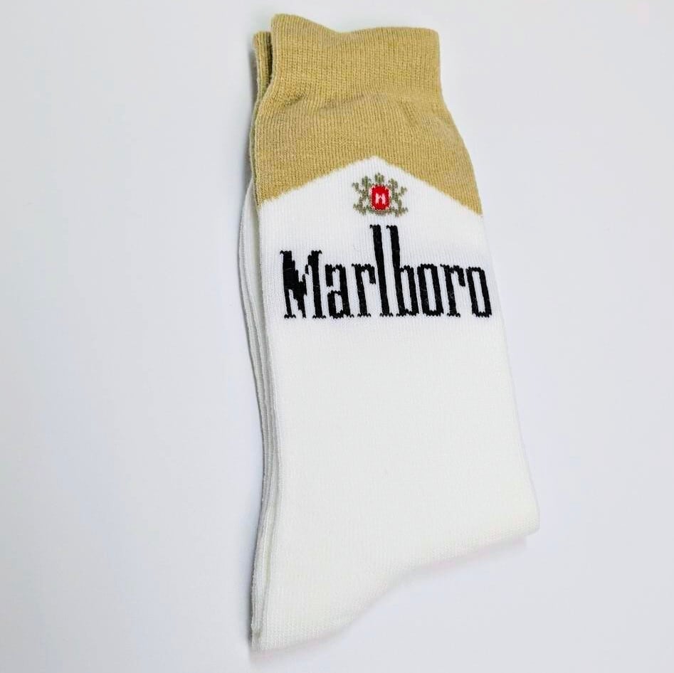 再入荷！【 Marlboro / マールボロ  】『 マルボロライト 』 crew socks / クルーソックス〚アメリカン雑貨 アメトイ〛