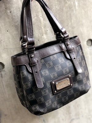 LOEWE　ロエベ　アナグラム　総柄　ハンドバッグ　ブラック　ヴィンテージ　vintage　オールド　vhz5ui