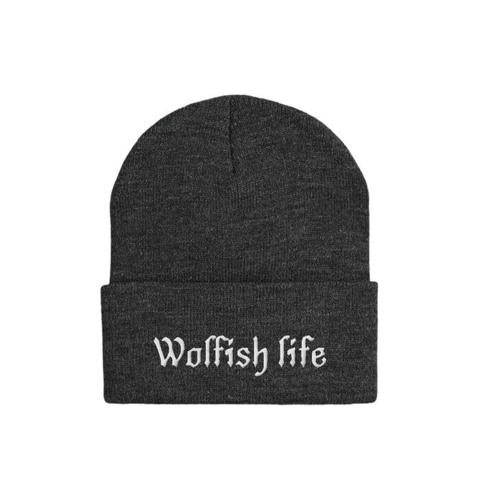 90s OLD STUSSY/Logo embroidery Long Beanie/Free/刺繍ロゴ/ロング