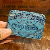1910s–1920s エッジワース ヴィンテージ タバコ缶 EDGEWORTH EXTRA HIGH GRADE PLUG SLICE Vintage Tobacco Tin T-767