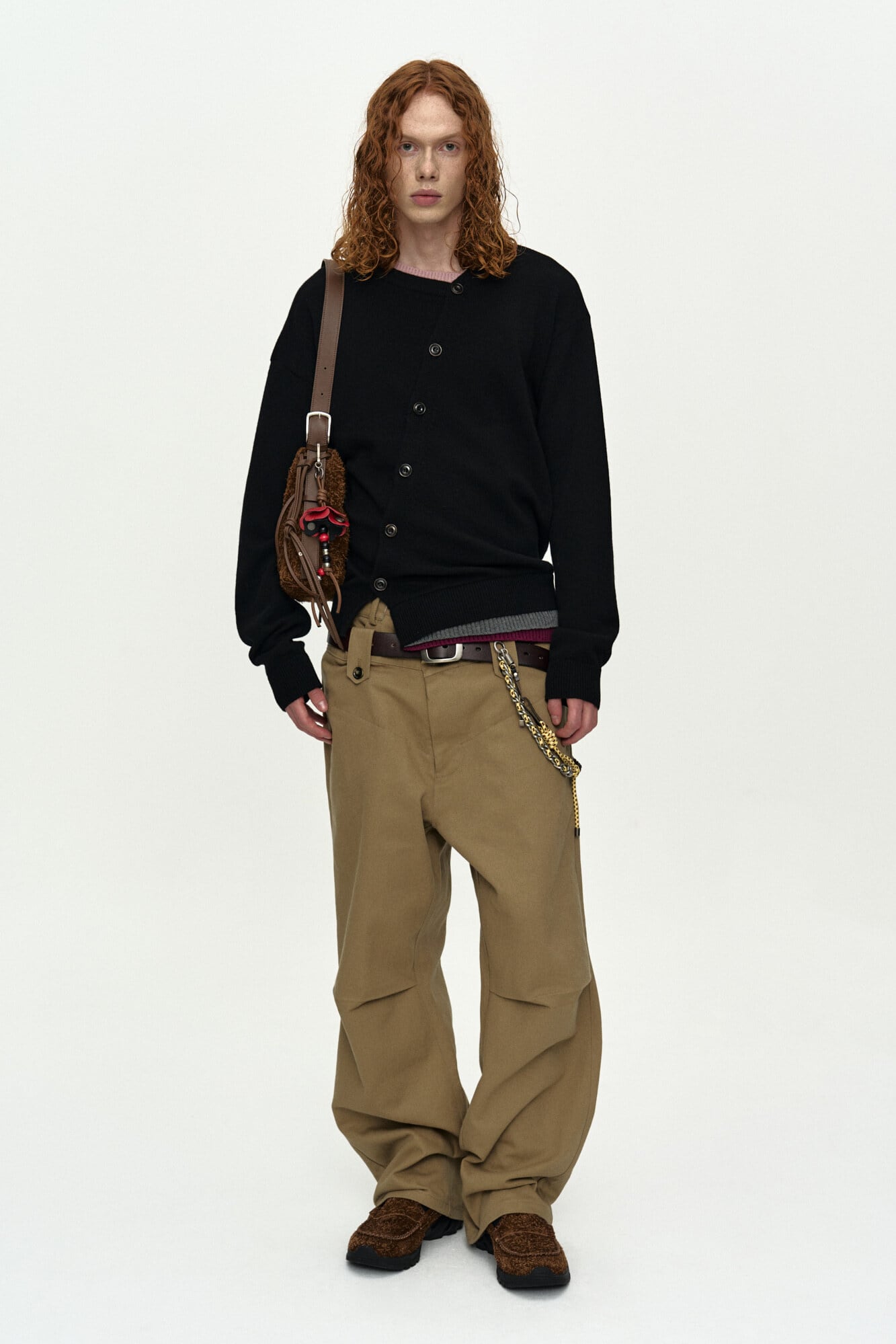 ANDERSSON BELL] LAYERED CARDIGAN atb1433m(BLACK) 正規品 韓国