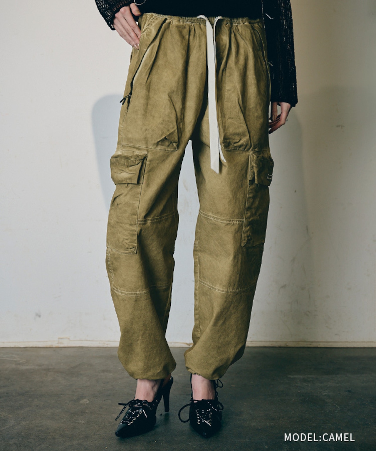 【直営限定ITEM】COOLAロゴヴィンテージワークパンツ (CAMEL) CQ-48052H