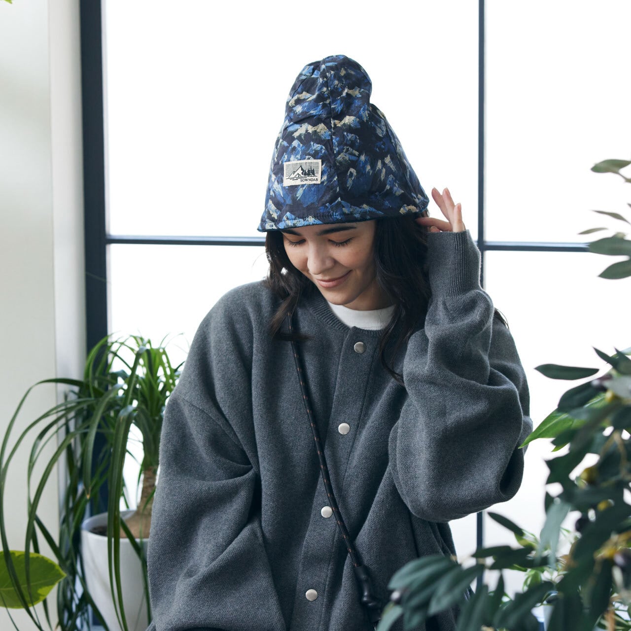 24-LS-002 総柄サウナハット | sownoas