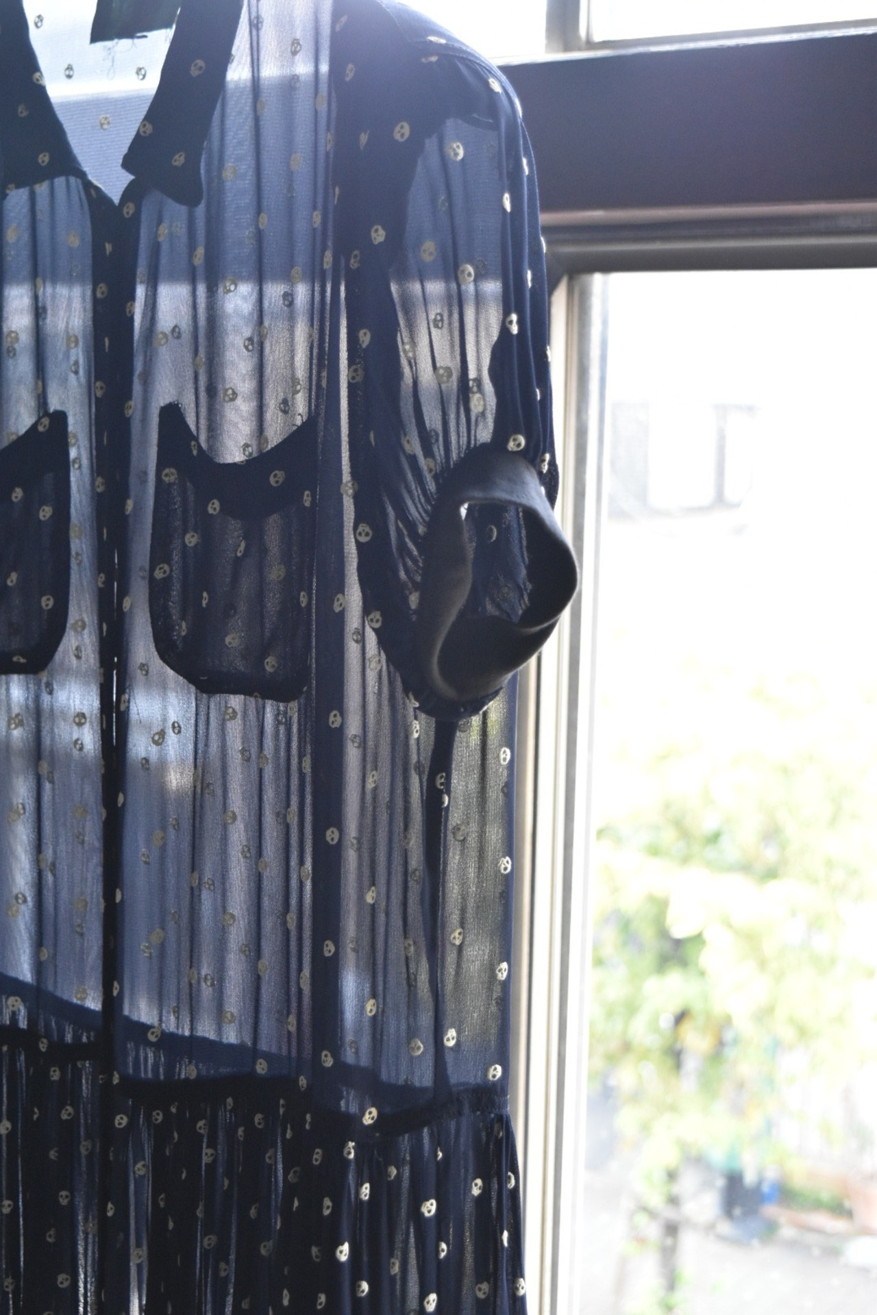 "JUNIOR GAULTIER" Skull Printed Shirt One Piece Dress