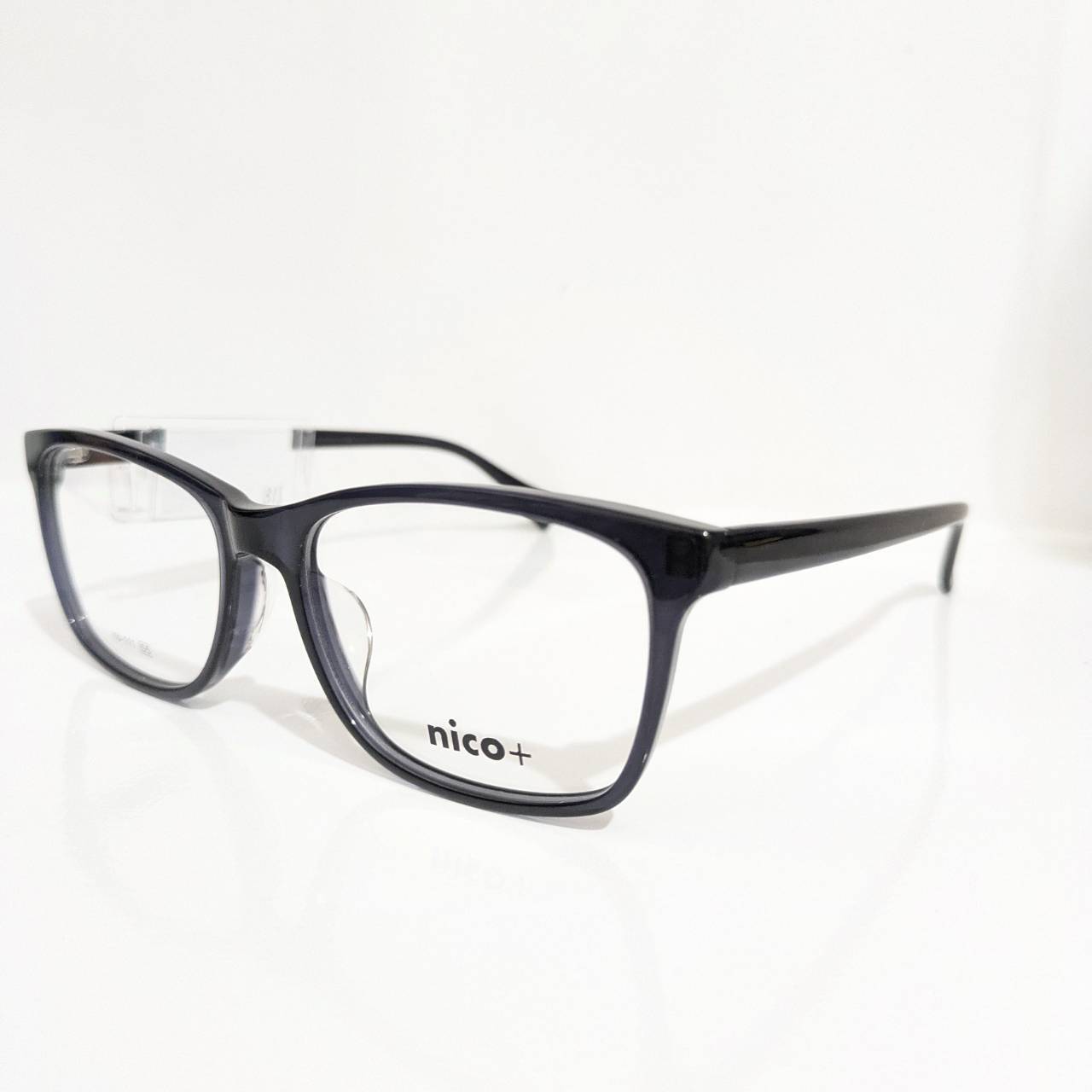 【nico+】スクエアセルフレーム ブラック