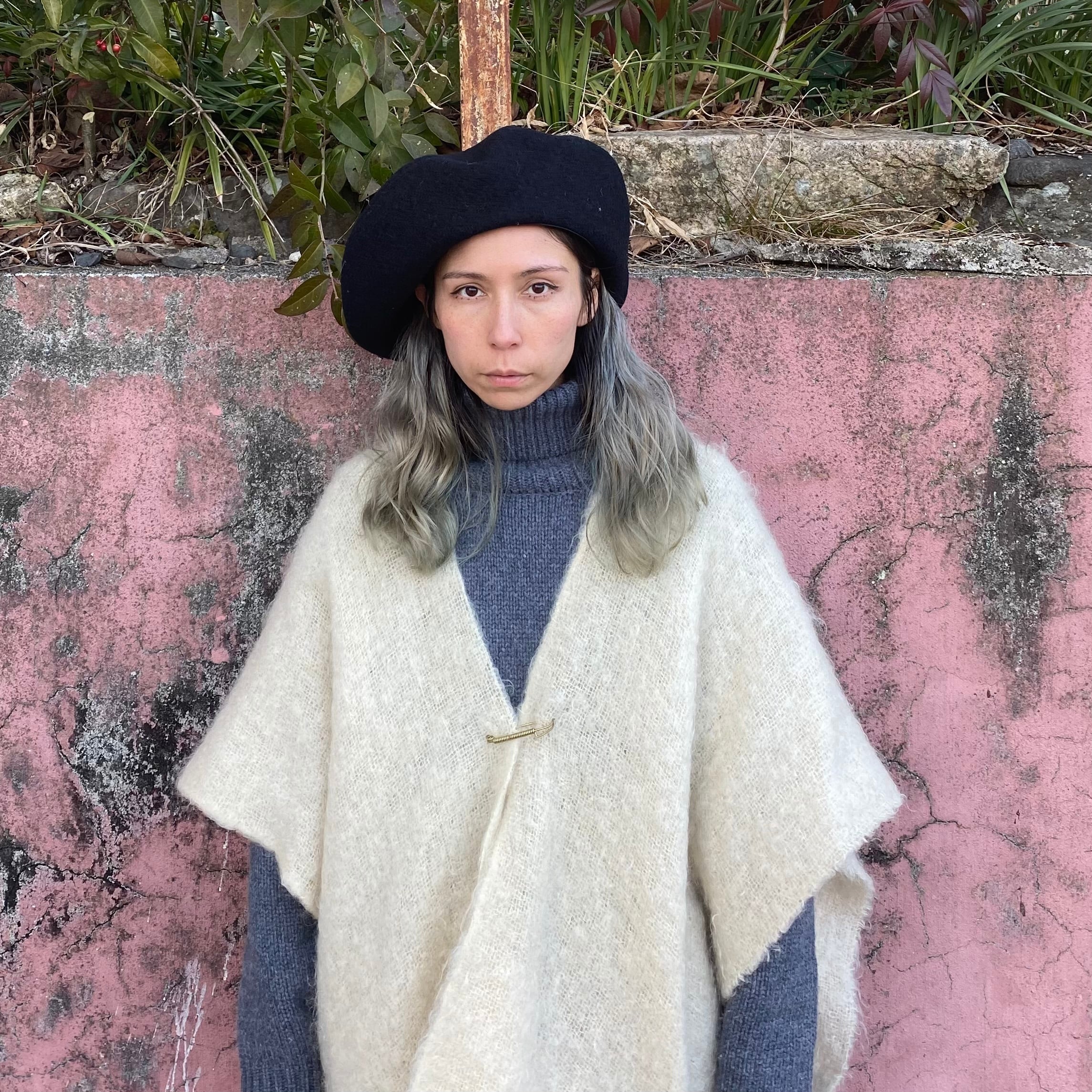 Super Big Beret Black | Funny Qreature (ファニークリーチャー