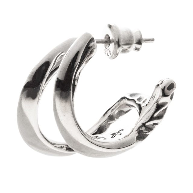 【ピアス売り上げ売り上げランキング7位】クローダブルフープピアス 片耳分 ACE0160　Claw double hoop earrings　 シルバーアクセサリー Silver Jewelry Brand