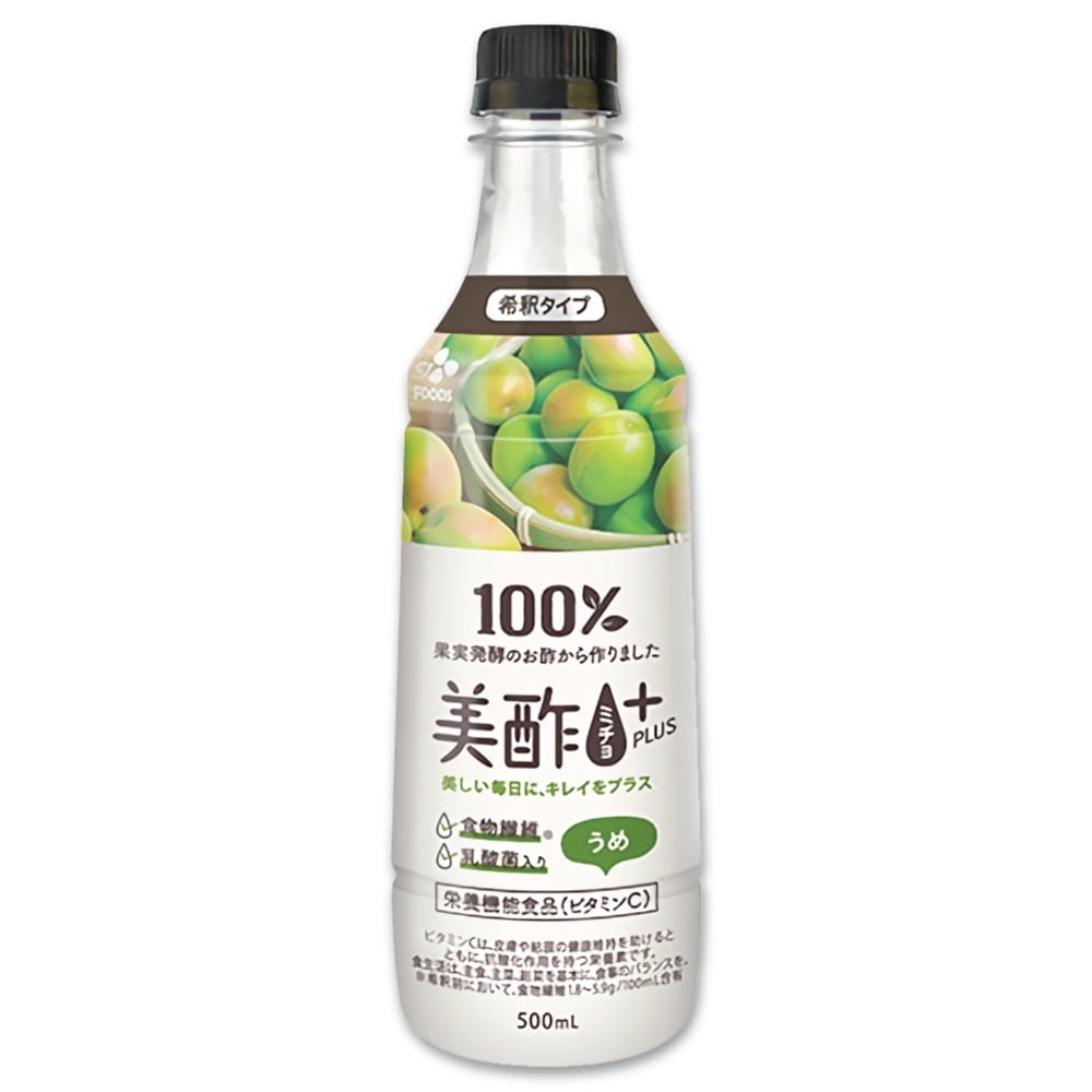 美酢プラス ウメ 500ml 飲むお酢 希釈タイプ CJ ミチョ+ 梅 | SESE