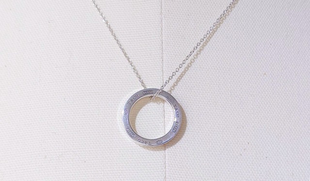 TIFFANY＆CO. ティファニー 1837 サークル ペンダント ネックレス ミディアム シルバー Ag925