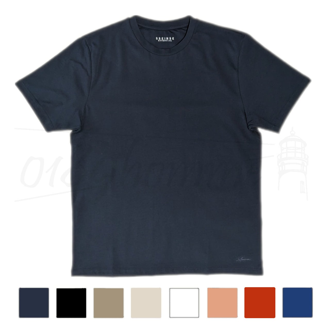 ストレッチコットンTシャツ【ラウンドネック】 | 0189homme【メンズ