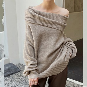 off shoulder knit　102142
