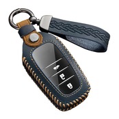 Fucaten 適合 トヨタ スマート キーケース 新型ハリアー80系 新型ノア ヴォクシー90系 アルファード ヴェルファイア 40系/30系 新型クラウン プリウス60系 ハイラックスGUN125 ランドクルーザー新型250系 200/300系 ヤリス ヤリスクロス 新型アクア RAV4 PHV ミライ MARKX 250G S (ブルー)