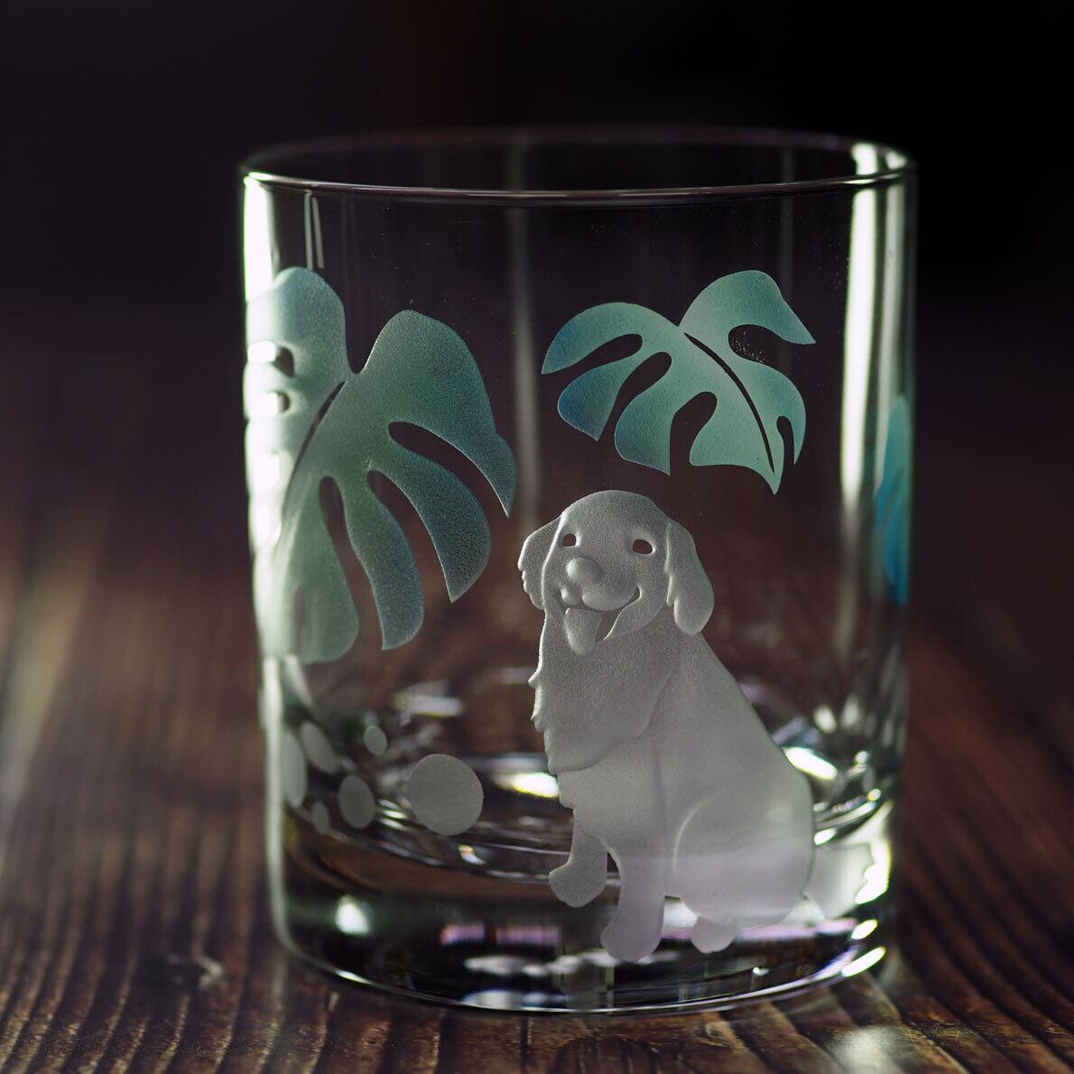 クリスタルロックグラス～「笑うゴールデンレトリバー