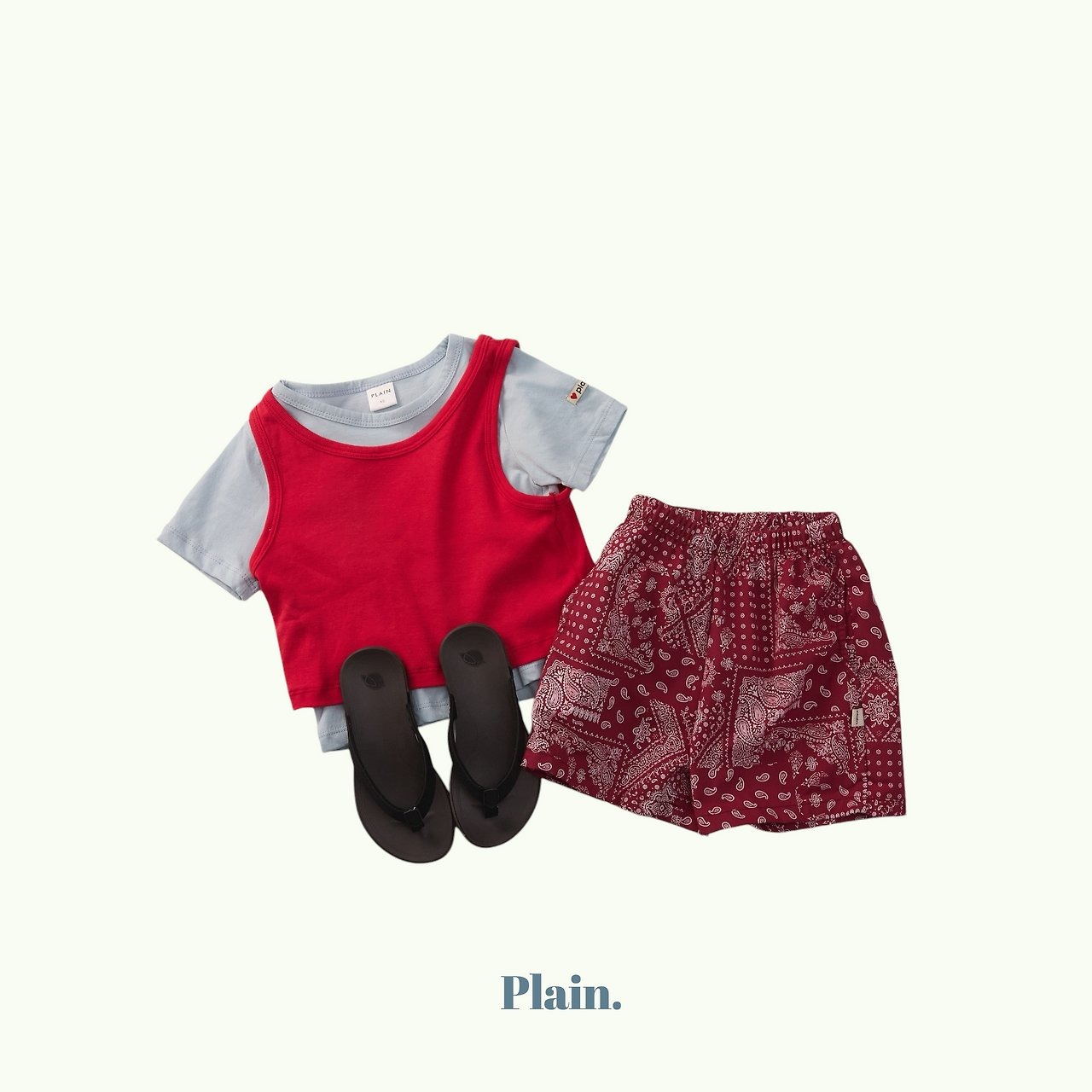 [Plain] Paisley Half Pants / [플레인] 페이즐하프팬츠
