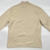 カシミヤ100% Bellebonita ベルボニータ ビーズ ニット セーター S/アイボリー レディース