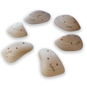 【木製クライミングホールド】SYMMETRIC SLOPER-1 6P