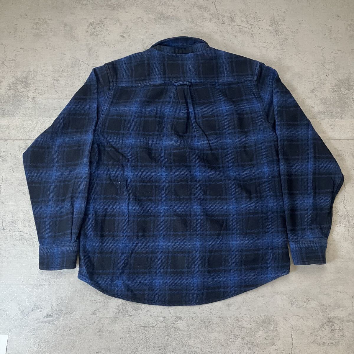 80s ORVIS ヘビーネルシャツ　ヴィンテージ 00s ORVIS ヘビーネルシャツ Lサイズ ブルーチェック フランネルシャツ