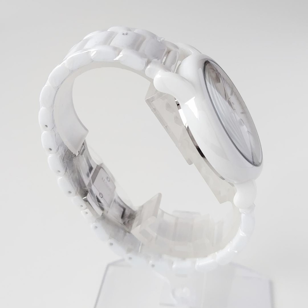 EMPORIO ARMANI Ceramica AR1499 美しい白新品セラミカ メンズ腕時計43 