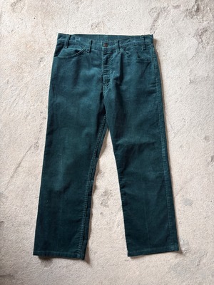90s Levi`s 519-1539/Corduroy pants/USA製/W34/L30/コーデュロイパンツ/グリ－ン/リ－バイス