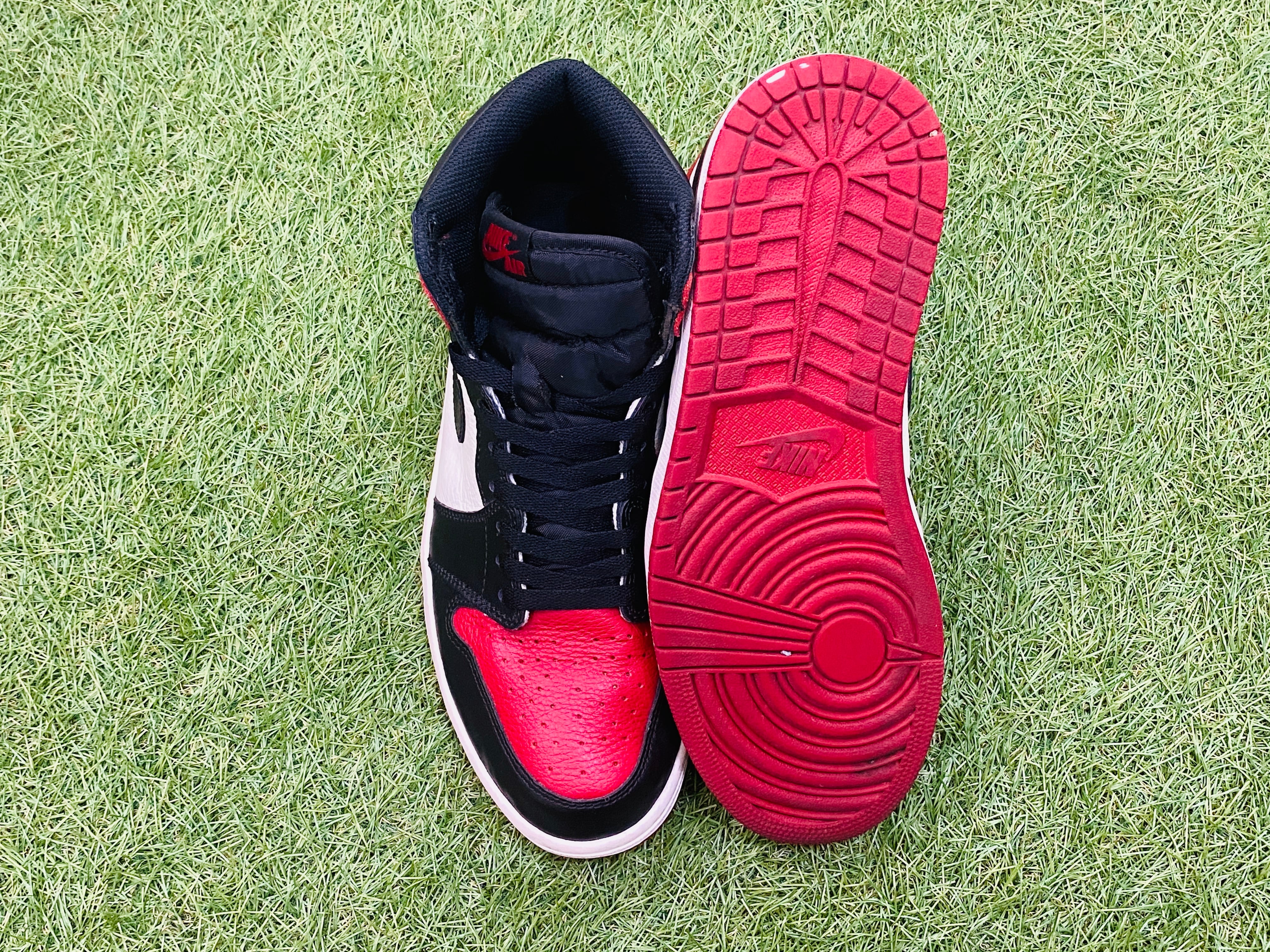 NIKE AIR JORDAN 1 RETRO HIGH OG BRED TOE 555088-610 28cm 335JJ9229 