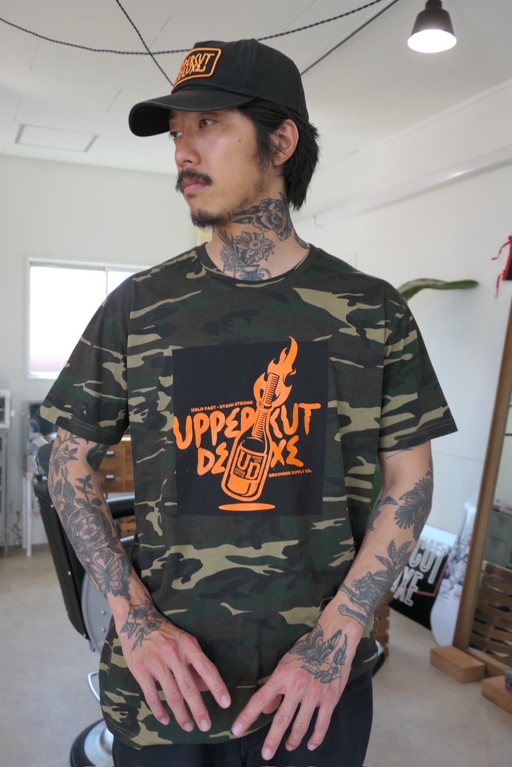 UPPERCUT DELUXE 限定 Molotov Tee Tシャツ カモフラージュ各サイズ モロトフ