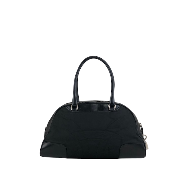 PRADA プラダ ボストンバッグ ブラック トライアングルロゴ ナイロン レザー vintage ヴィンテージ オールド mh4xag
