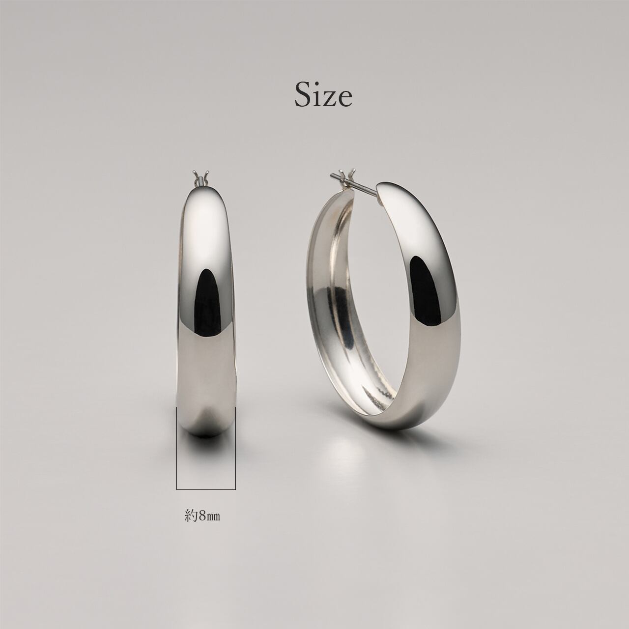プラチナ 直径30mm フープピアス【MPT0041P1】 | MONICE/モニス