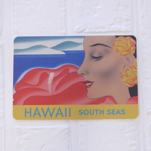 ★ハワイ直輸入★ポストカード／ハガキ／お礼状／フラガール／ハワイイラスト／オールドハワイ＜24 HAWAII south seas＞