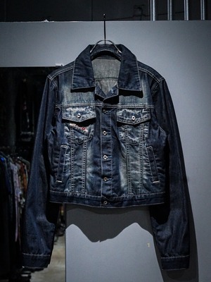 【add (C) vintage】"DIESEL" Good Fade Design Denim Jacket