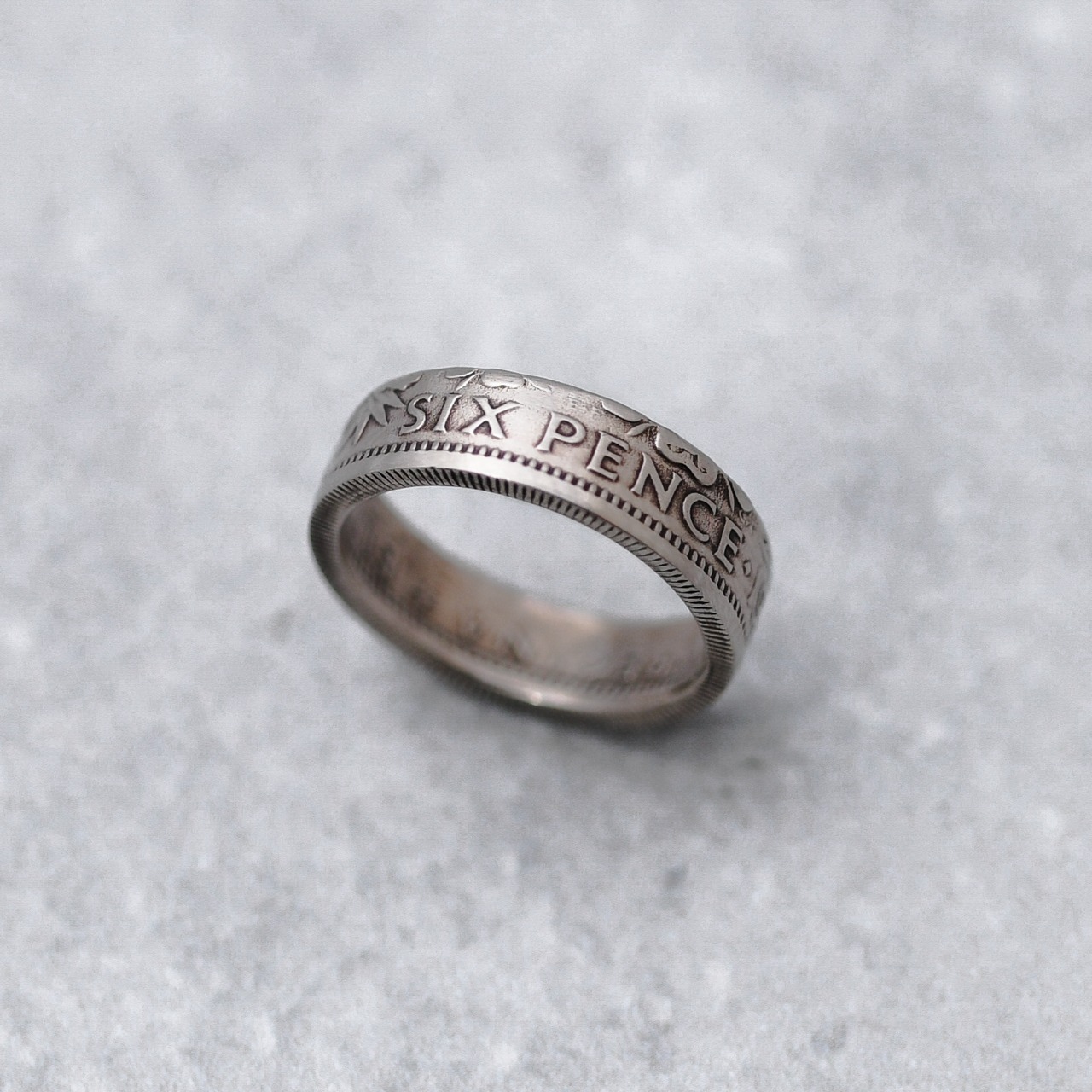 イギリス 6ペンス コインリング｜UNITED KINGDOM 6PENCE COINRING