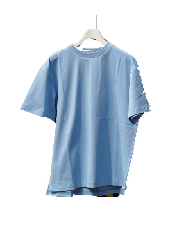【LAST1】High Gauge Cotton Tenjiku Basic T-Shirt(SAX)