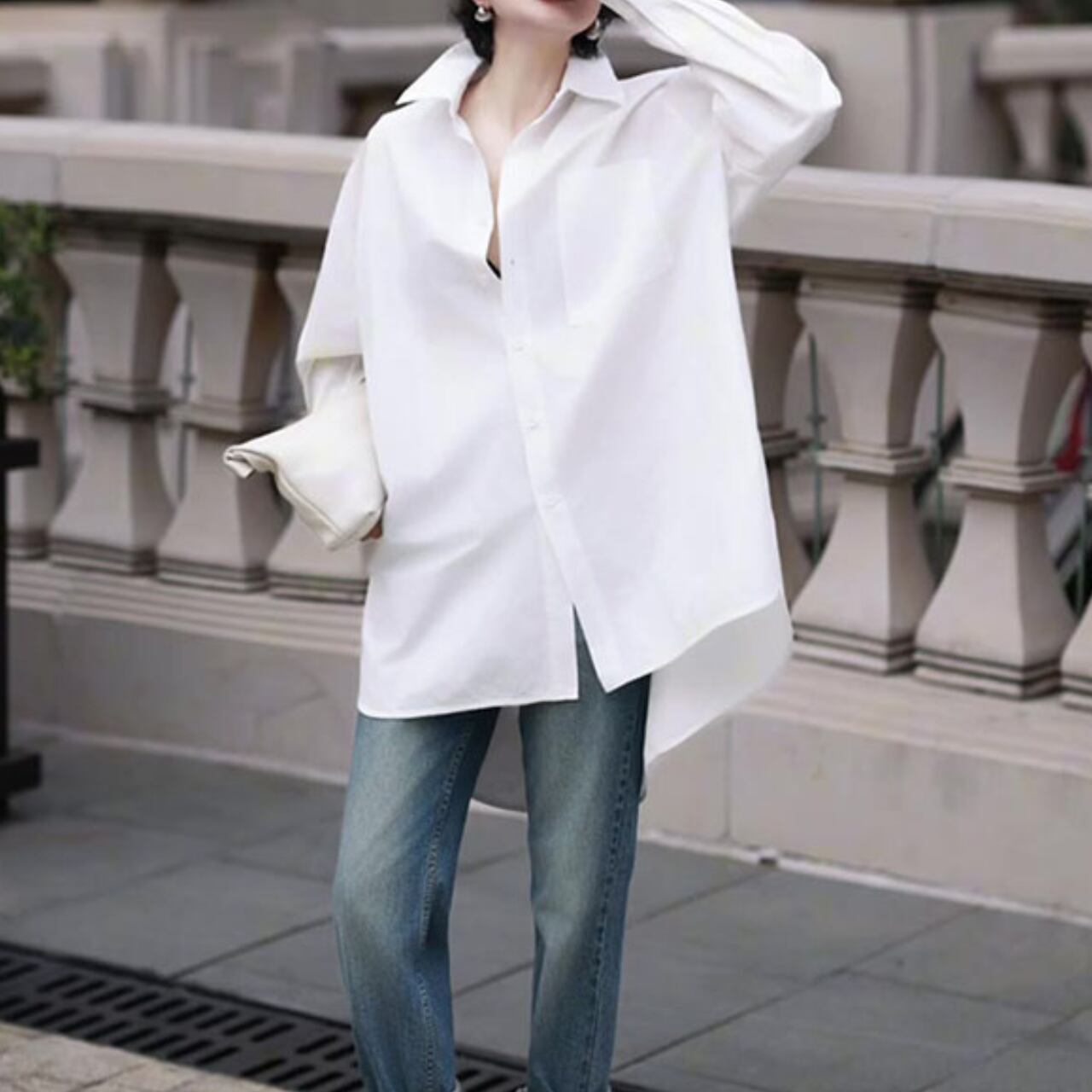 ビッグシルエットシャツ m0094