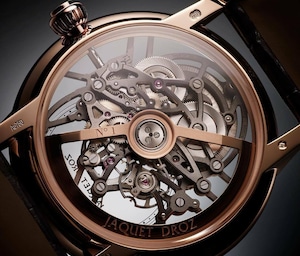 【JAQUET DROZ ジャケ・ドロー】GRANDE SECONDE SKELET-ONE RED GOLD　グラン・セコンド スケルトン（レッドゴールド）／国内正規品 腕時計