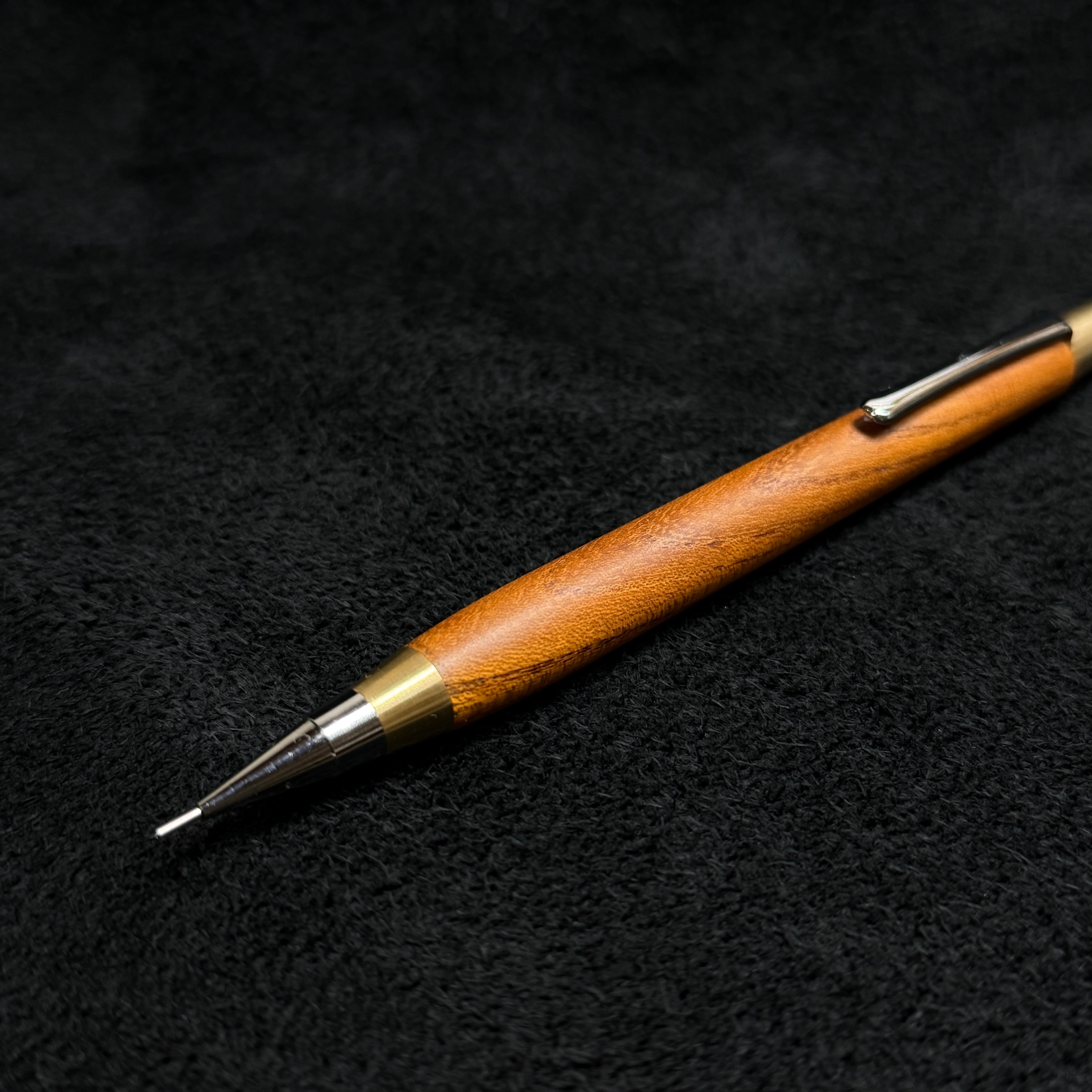 762ケヤキ PG-5用カスタム木軸 低重心テーパー 真鍮 | handwood
