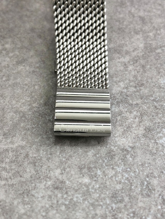 Christian Dior クリスチャン ディオール リバ 腕時計 シルバー ステンレススチール クォーツ D79-100 vintage ヴィンテージ オールド 5vyrjt