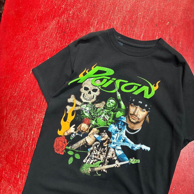 Poison バンドTシャツ　黒　ポイズン　ツアーTシャツ