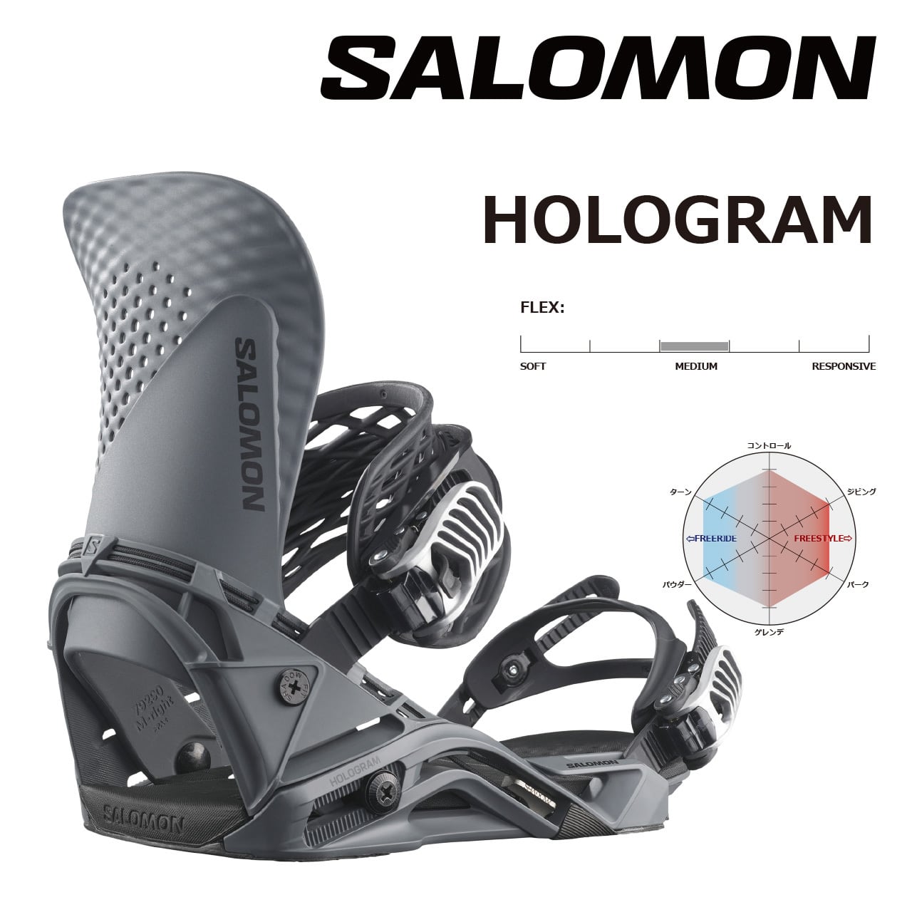 23-24年モデル SALOMON .『 HOLOGRAM 』. GRAY PINSTRIPE . サロモン