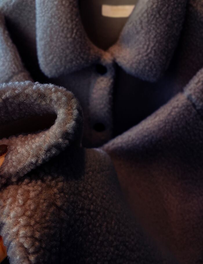 mienne ミアンヌ　ボアコート　Girlish Boa Long Coat 25aw・再販開始！！】Girlish Boa Long Coat_Navyのみ | mienneミアンヌ