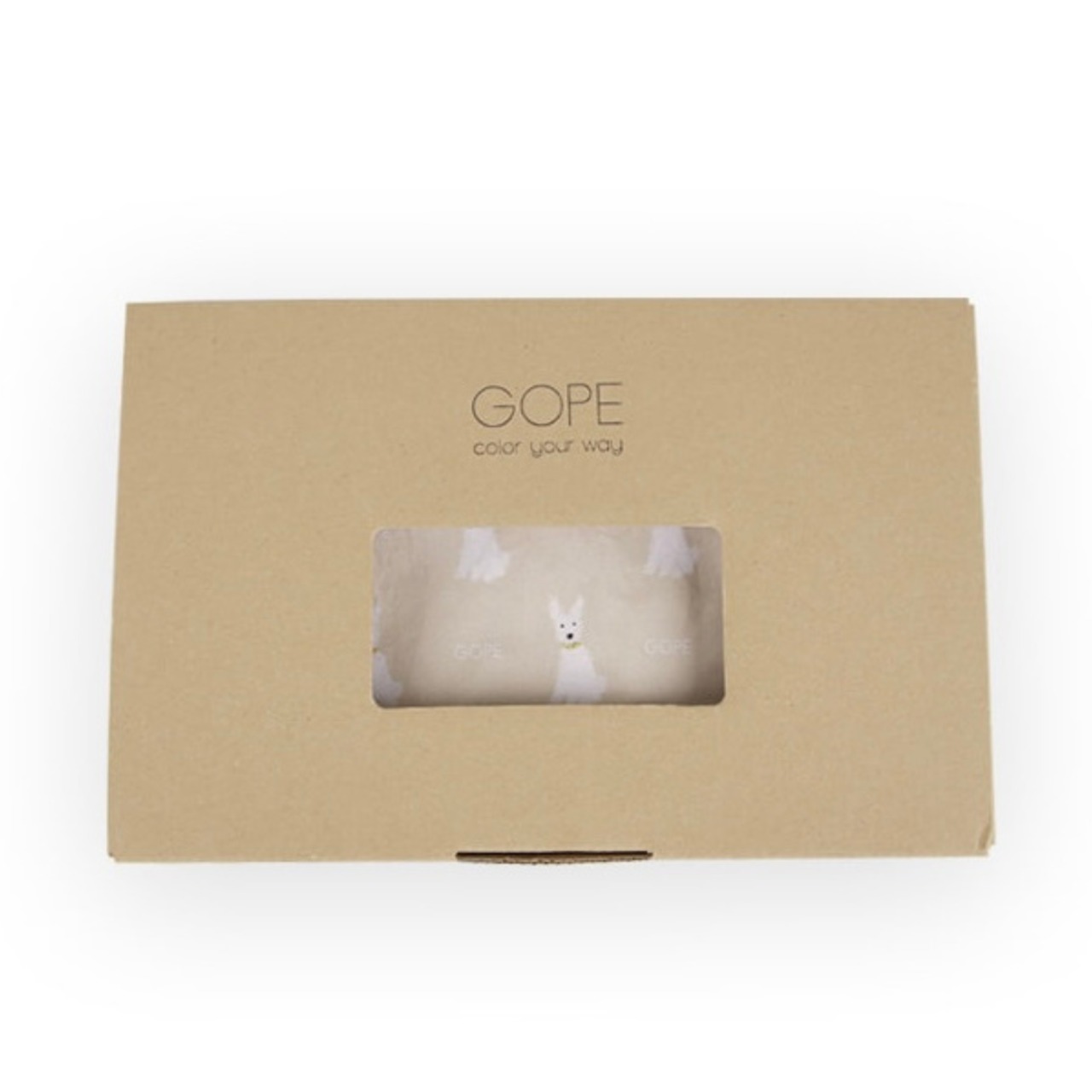 【予約】[ GOPE ] Picture Dog Bandana｜WHITE × BEIGE - 12