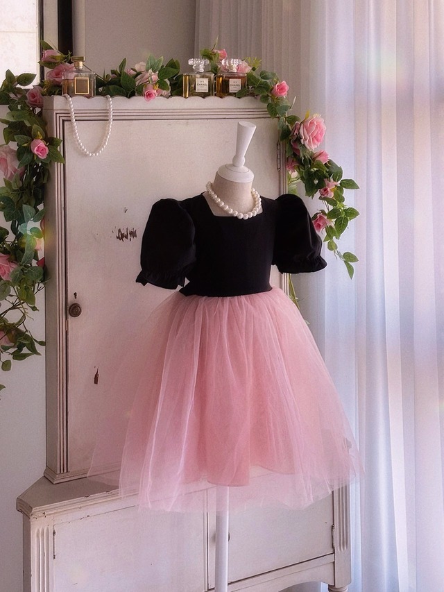 【5/15〆予約】<EugenieCandies>  Blackoink moiselle one-piece