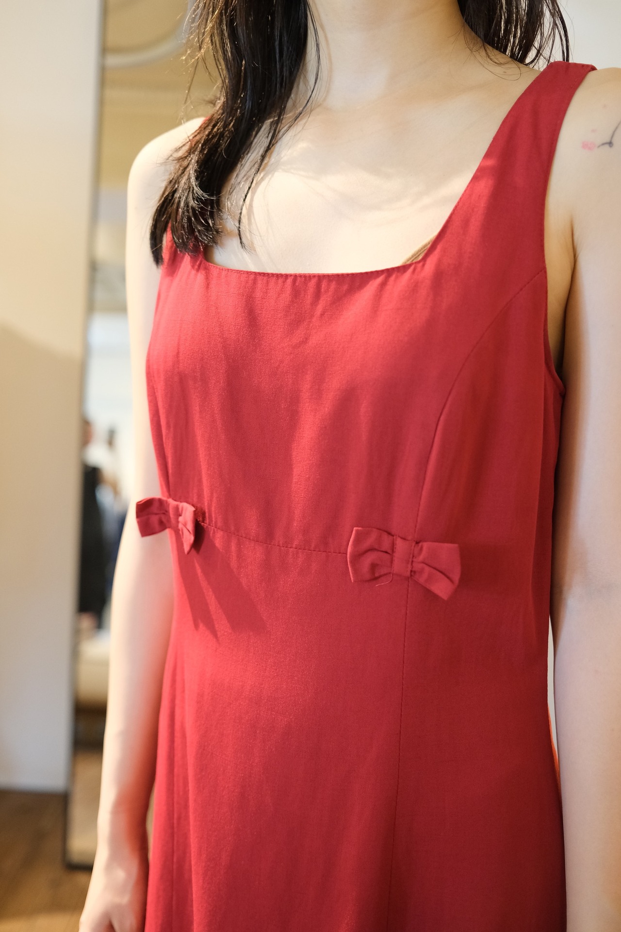 【送料無料】European Red dress
