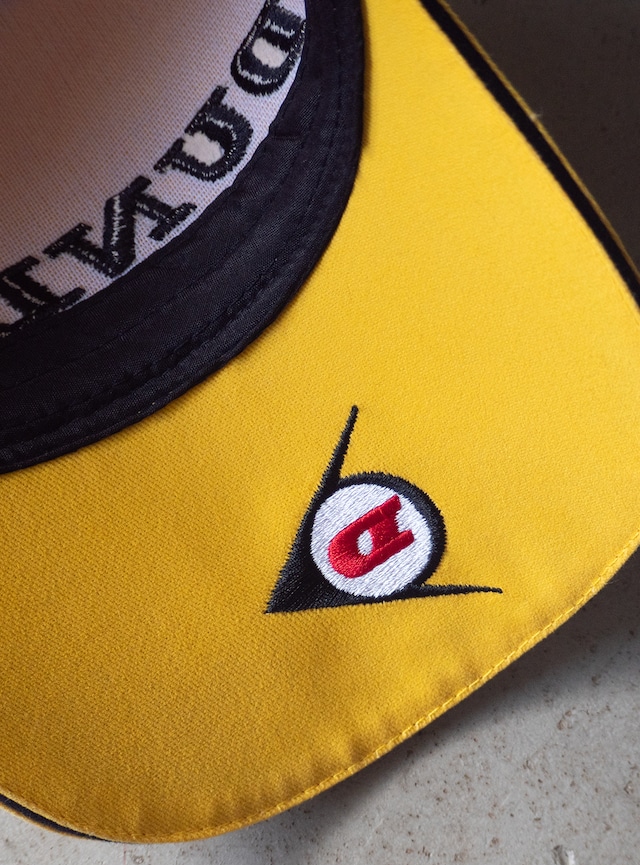 "DUNLOP" used Yellow embroidery cap