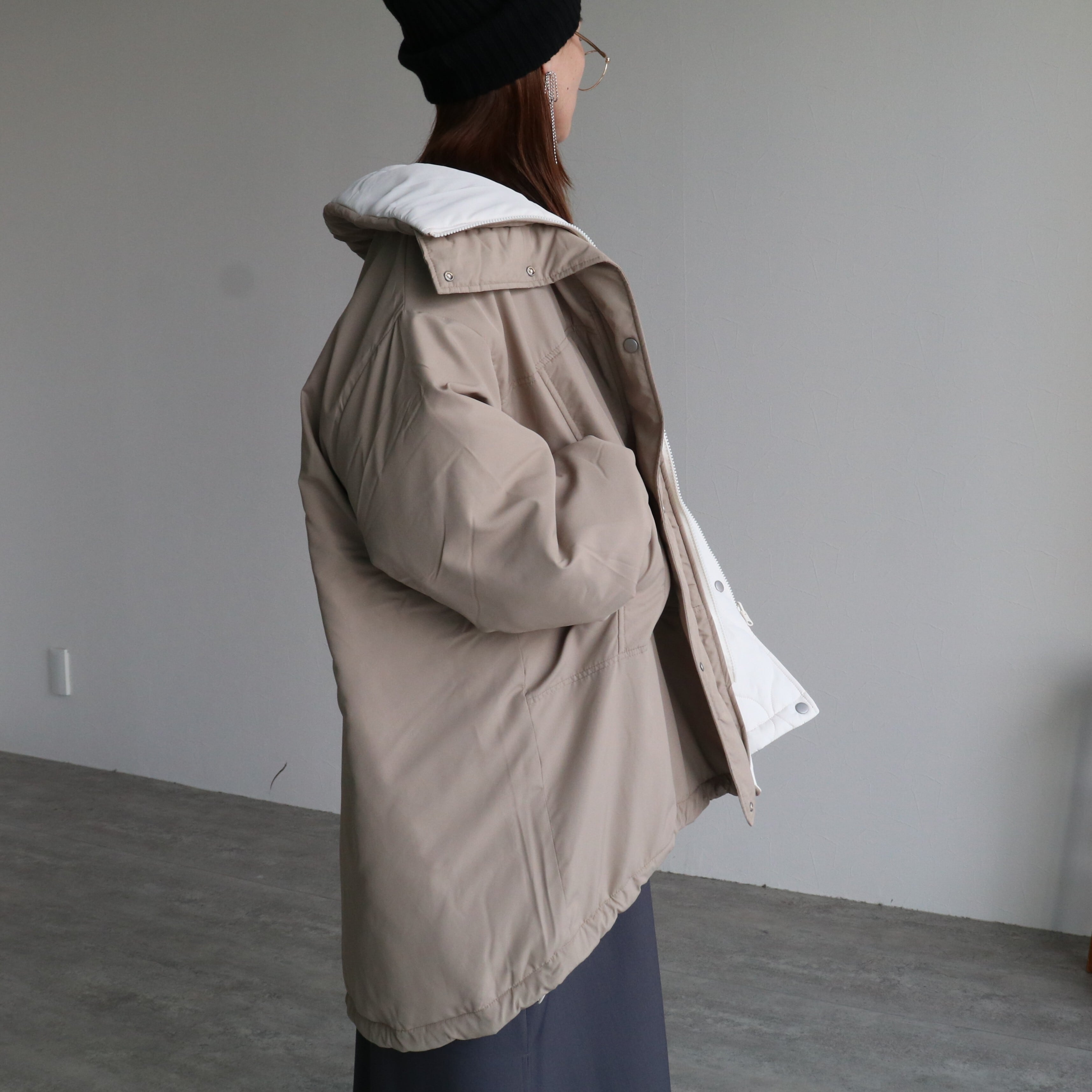 スタンドリバーシブルモンスターコート【y8211-z】宅配便送料無料/宅配