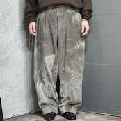 bleached wide corduroy pants gray